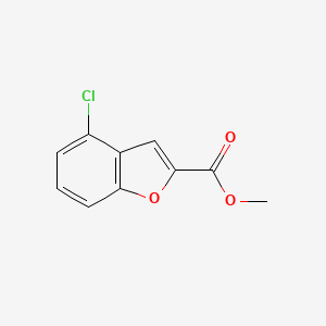 molecular formula C10H7ClO3 B1469565 Methyl 4-chloro-1-benzofuran-2-carboxylate CAS No. 1407521-97-4