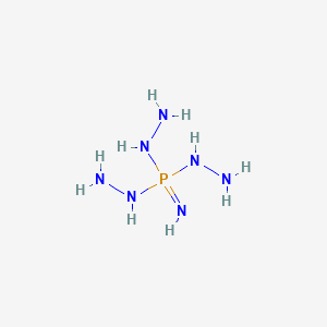 molecular formula H10N7P B14695660 Phosphorimidic trihydrazide CAS No. 34858-93-0