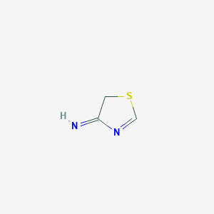molecular formula C3H4N2S B14695666 1,3-Thiazol-4(5H)-imine CAS No. 28144-36-7