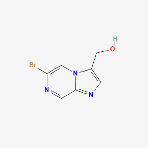 molecular formula C7H6BrN3O B1469569 (6-Bromoimidazo[1,2-a]pyrazin-3-yl)methanol CAS No. 1273563-21-5