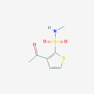molecular formula C7H9NO3S2 B146957 3-Acetyl-2-(methylaminosulfonyl)thiophene CAS No. 138891-01-7