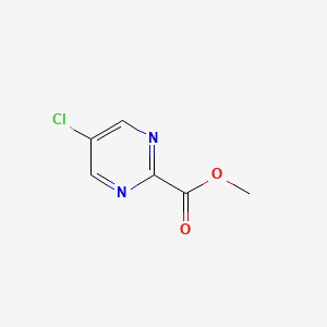 molecular formula C6H5ClN2O2 B1469573 Methyl 5-chloropyrimidine-2-carboxylate CAS No. 894797-00-3