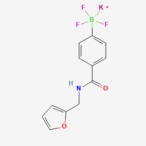 molecular formula C12H10BF3KNO2 B1469575 Potassium 4-(furfurylaminocarbonyl)phenyltrifluoroborate CAS No. 2017555-09-6