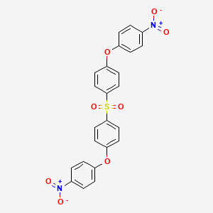 molecular formula C24H16N2O8S B14695754 Benzene, 1,1'-sulfonylbis[4-(4-nitrophenoxy)- CAS No. 27594-94-1