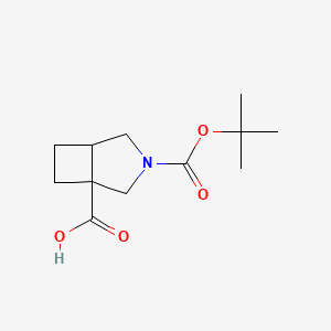 molecular formula C12H19NO4 B1469578 3-(tert-Butoxycarbonyl)-3-azabicyclo[3.2.0]heptane-1-carboxylic acid CAS No. 1250993-43-1