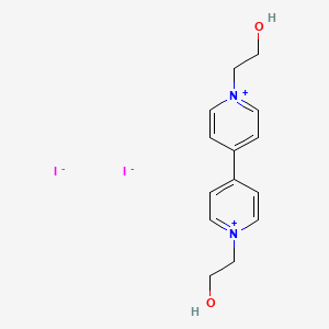 molecular formula C14H18I2N2O2 B14695811 4,4'-Bipyridinium, 1,1'-bis(2-hydroxyethyl)-, diiodide CAS No. 25015-61-6