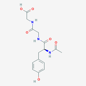 molecular formula C15H19N3O6 B14695813 N-acetyl-L-tyrosylglycylglycine CAS No. 23506-48-1