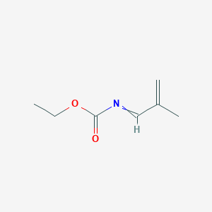 molecular formula C7H11NO2 B14695822 Ethyl (2-methylprop-2-en-1-ylidene)carbamate CAS No. 34724-63-5