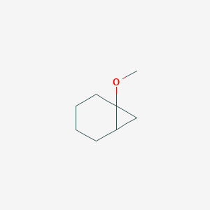 molecular formula C8H14O B14695837 1-Methoxybicyclo[4.1.0]heptane CAS No. 34737-44-5