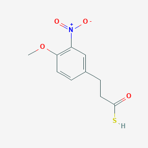 molecular formula C10H11NO4S B1469584 4-Methoxy-3-nitrobenzylthioacetic acid CAS No. 22216-44-0