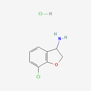 7-Chloro-2,3-dihydro-1-benzofuran-3-amine hydrochloride