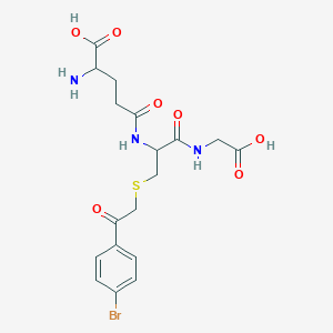 molecular formula C18H22BrN3O7S B14695870 gamma-Glutamyl-S-[2-(4-bromophenyl)-2-oxoethyl]cysteinylglycine CAS No. 33812-54-3