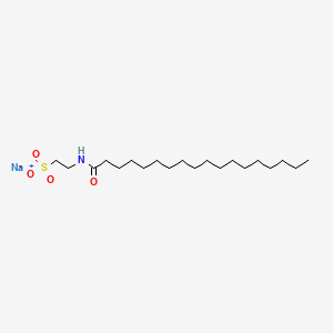 molecular formula C20H40NNaO4S B14695880 Stearoyltaurine, sodium salt CAS No. 25080-09-5