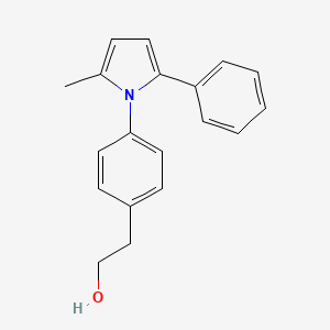 molecular formula C19H19NO B14695882 Phenethyl alcohol, p-(2-methyl-5-phenylpyrrol-1-yl)- CAS No. 26165-72-0