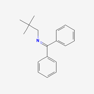 molecular formula C18H21N B14695905 1-Propanamine, N-(diphenylmethylene)-2,2-dimethyl- CAS No. 24590-76-9