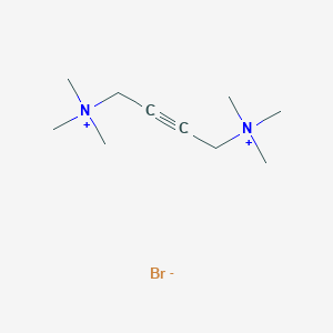 molecular formula C10H22BrN2+ B14695932 Trimethyl-[4-(trimethylazaniumyl)but-2-ynyl]azanium;bromide CAS No. 33529-04-3