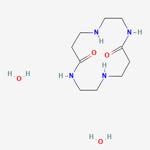 molecular formula C10H24N4O4 B1469595 1,4,8,11-Tetraazacyclotetradecane-5,12-dione dihydrate CAS No. 329913-14-6
