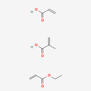 molecular formula C12H18O6 B14695993 Ethyl prop-2-enoate;2-methylprop-2-enoic acid;prop-2-enoic acid CAS No. 30351-73-6
