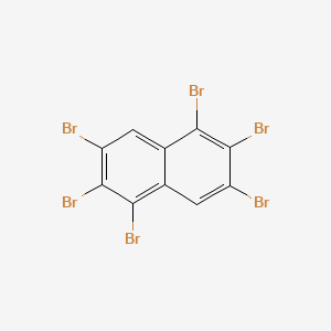molecular formula C10H2Br6 B14695996 1,2,3,5,6,7-Hexabromonaphthalene CAS No. 33649-67-1