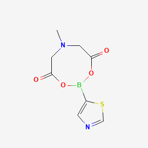 molecular formula C8H9BN2O4S B1469600 5-Thiazole boronic acid MIDA ester CAS No. 1329539-52-7