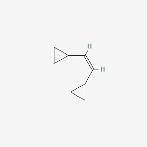 molecular formula C8H12 B14696025 Cyclopropane, 1,1'-(1,2-ethenediyl)bis-, (Z)- CAS No. 23510-65-8