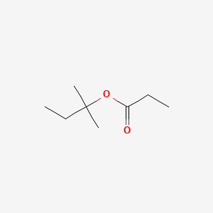 molecular formula C8H16O2 B14696027 Propanoic acid, 1,1-dimethylpropyl ester CAS No. 34949-22-9