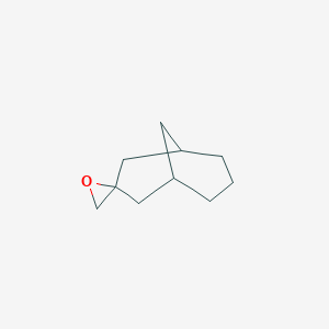 molecular formula C10H16O B14696040 Spiro[bicyclo[3.3.1]nonane-3,2'-oxirane] CAS No. 29186-06-9