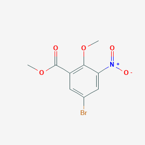 molecular formula C9H8BrNO5 B1469605 Methyl 5-bromo-2-methoxy-3-nitrobenzoate CAS No. 67657-90-3