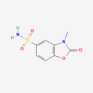 molecular formula C8H8N2O4S B1469606 3-Methyl-2-oxo-2,3-dihydrobenzo[d]oxazole-5-sulfonamide CAS No. 1514854-90-0