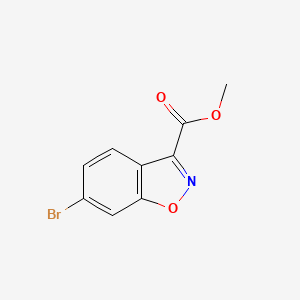 molecular formula C9H6BrNO3 B1469607 Methyl 6-bromobenzo[d]isoxazole-3-carboxylate CAS No. 1123169-23-2