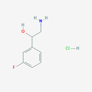molecular formula C8H11ClFNO B1469609 2-Amino-1-(3-fluorophenyl)ethanol hydrochloride CAS No. 849928-39-8