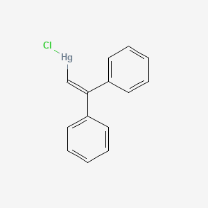 molecular formula C14H11ClHg B14696123 Chloro(2,2-diphenylethenyl)mercury CAS No. 24522-19-8