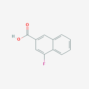 molecular formula C11H7FO2 B1469613 4-Fluoronaphthalene-2-carboxylic acid CAS No. 13772-61-7