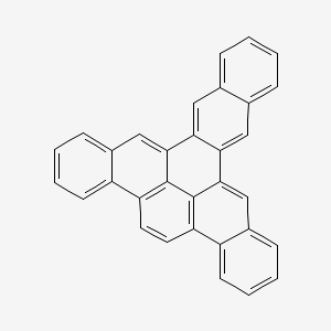 molecular formula C32H18 B14696150 Benzo(fgh)trinaphthylene CAS No. 31541-03-4