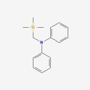 molecular formula C16H21NSi B14696188 N-Phenyl-N-[(trimethylsilyl)methyl]aniline CAS No. 33183-30-1