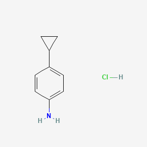 molecular formula C9H12ClN B1469620 4-环丙基苯胺盐酸盐 CAS No. 1588440-94-1