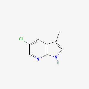 molecular formula C8H7ClN2 B1469623 5-Chloro-3-methyl-1H-pyrrolo[2,3-B]pyridine CAS No. 1256803-09-4
