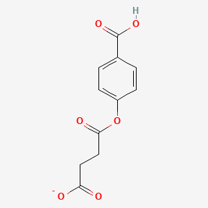 molecular formula C11H9O6- B14696254 4-(4-Carboxyphenoxy)-4-oxobutanoate CAS No. 33454-12-5