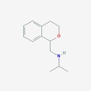 molecular formula C13H19NO B14696293 N-(3,4-dihydro-1H-isochromen-1-ylmethyl)propan-2-amine CAS No. 31231-63-7