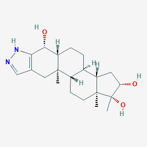 molecular formula C21H32N2O3 B146963 4,16-Dihydroxystanozolol CAS No. 125590-77-4