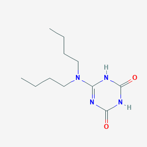 molecular formula C11H20N4O2 B1469630 6-(Dibutylamino)-1,3,5-triazine-2,4(1H,3H)-dione CAS No. 92521-64-7