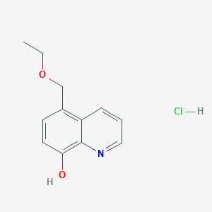 molecular formula C12H14ClNO2 B1469631 5-(Ethoxymethyl)-8-hydroxyquinoline Hydrochloride CAS No. 1418117-78-8