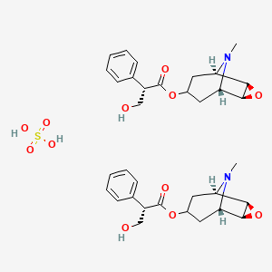 molecular formula C34H44N2O12S B1469636 Scopolamine sulfate CAS No. 25333-70-4