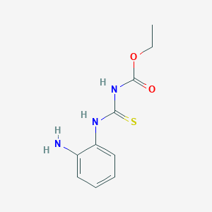 molecular formula C10H13N3O2S B14696360 Ethyl [(2-aminophenyl)carbamothioyl]carbamate CAS No. 27079-30-7