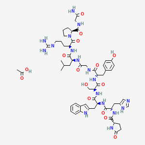 molecular formula C57H79N17O15 B1469637 Gonadorelin monoacetate CAS No. 499785-55-6