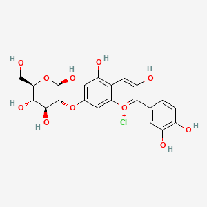 molecular formula C21H21ClO11 B14696371 Cyanidin monoglucoside CAS No. 28905-48-8