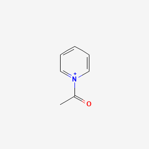 molecular formula C7H8NO+ B14696381 Pyridinium, 1-acetyl- CAS No. 29788-34-9