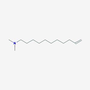 molecular formula C13H27N B14696418 N,N-Dimethyl-10-undecen-1-amine CAS No. 34832-45-6