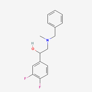 molecular formula C16H17F2NO B1469642 2-(N-benzyl-N-methylamino)-1-(3,4-difluorophenyl)ethanol CAS No. 339001-19-3