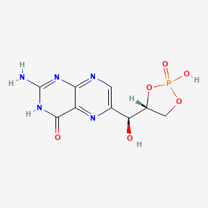 molecular formula C9H10N5O6P B14696429 Neopterin 2',3'-cyclic phosphate CAS No. 35068-28-1